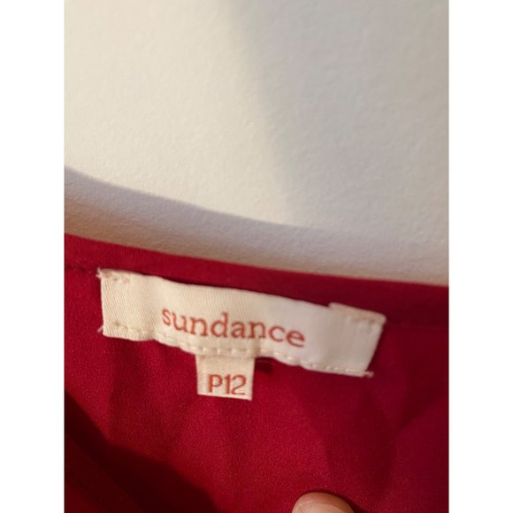 Sundance maxi red slip dress sleeveless side slits spaghetti straps fairy P12 - Picture 6 of 6